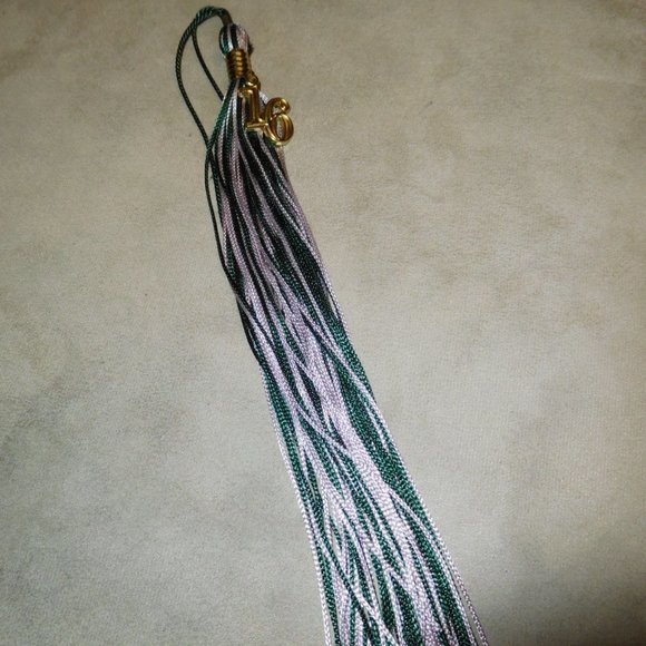 2016 MOTAR BOARD TASSLE GRADUATION silver dark green TASSEL - Picture 1 of 1